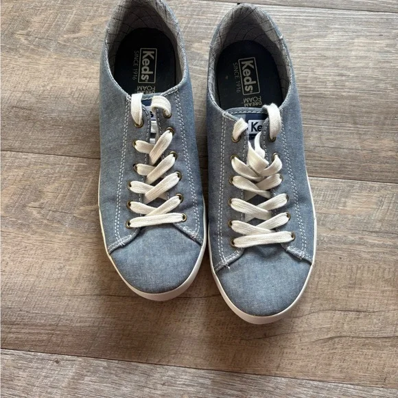 Keds Gray Plaid Sneakers - Picture 4 of 4